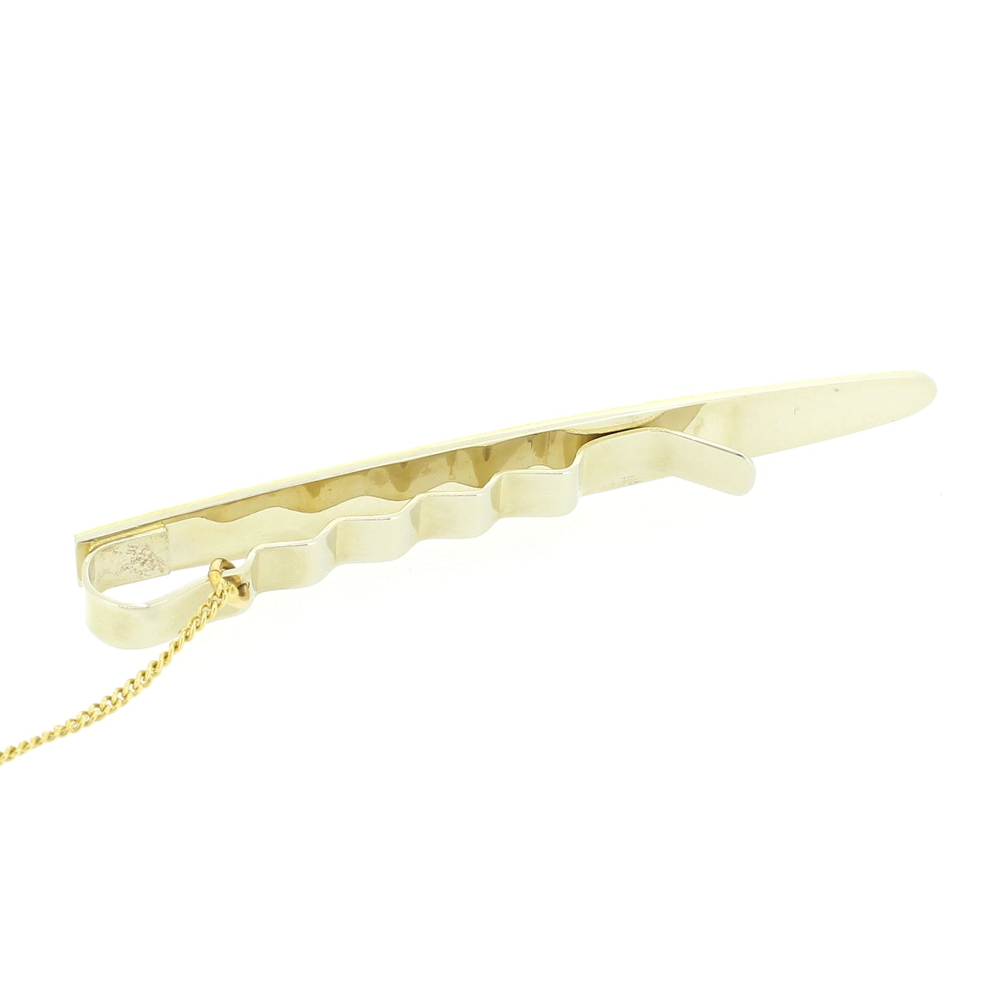 Krawattenklammer 750 Gold 18 kt Bicolor