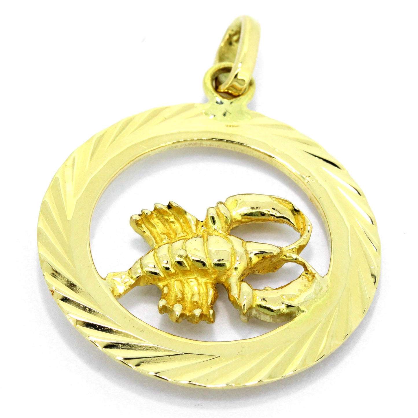 Anhänger 585 Gold 14 Kt Krebs Sternzeichen-Symbol Wert 430,-