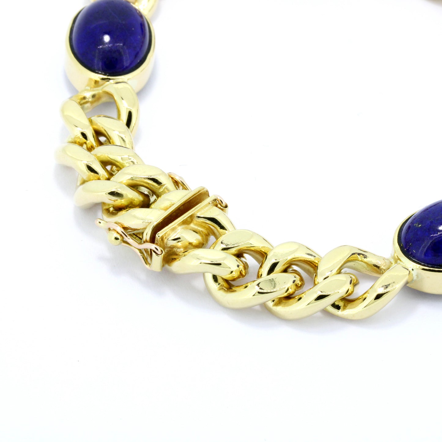 Lapislazulis Armband 750 Gold 18 Kt Panzerarmband Wert 9200,-