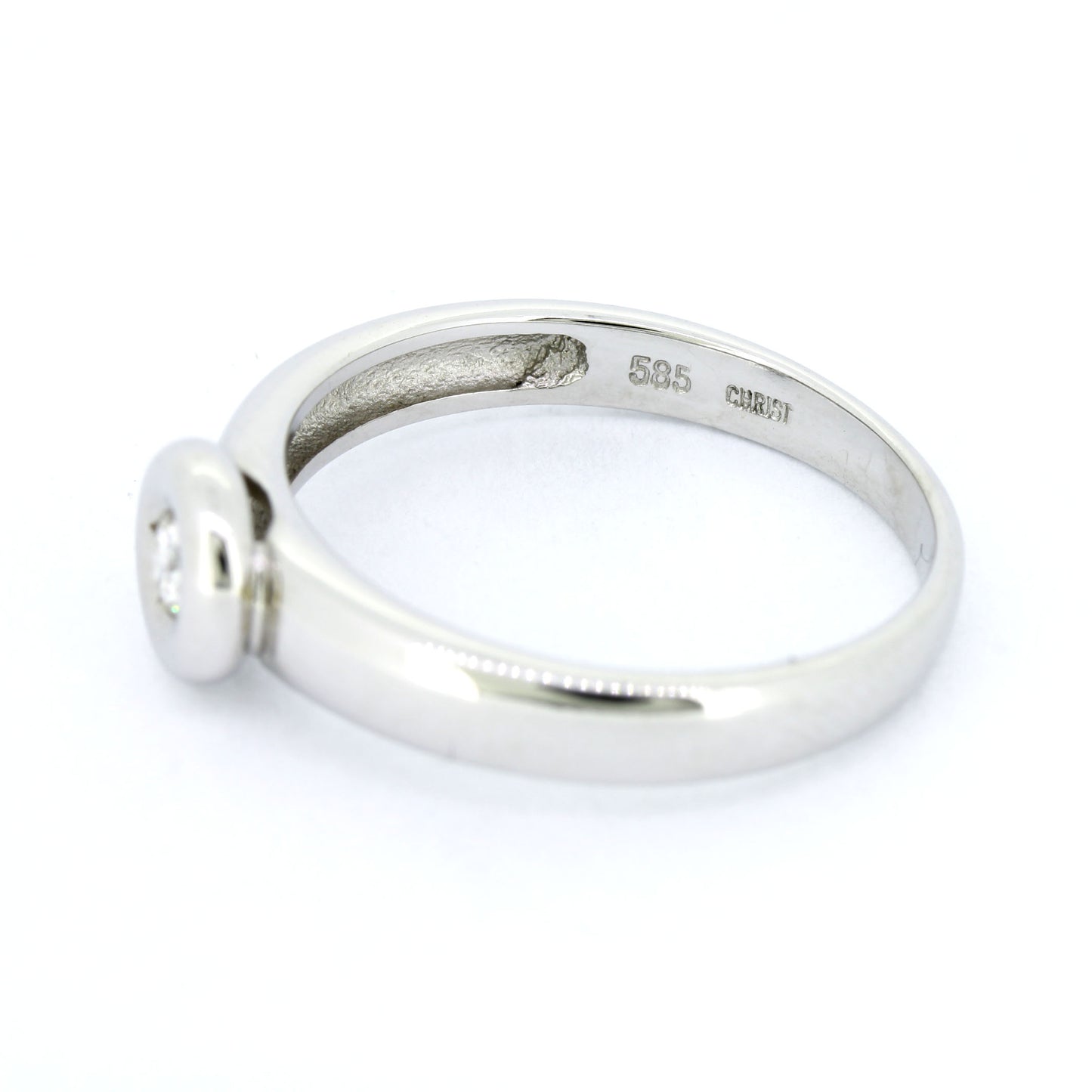 Christ Ring 585 Gold 14 kt Solitär Verlobungsring Weißgold Wert 540,-