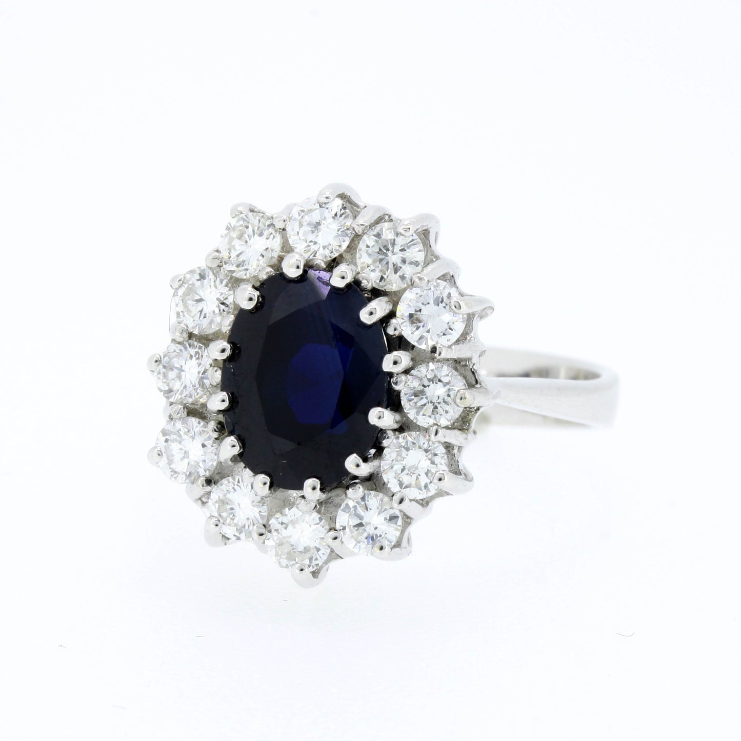 Brillant Saphir Ring 585 Gold 14 Kt Weißgold Wert 2920,-