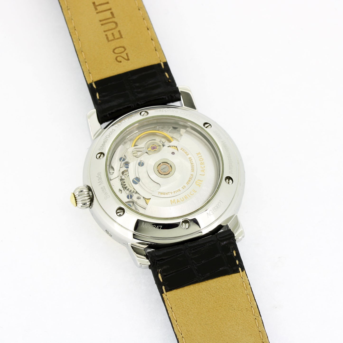 Maurice Lacroix - Armbanduhr - Edelstahl Automatik - 750 Gold 18 kt - Ref MP6347