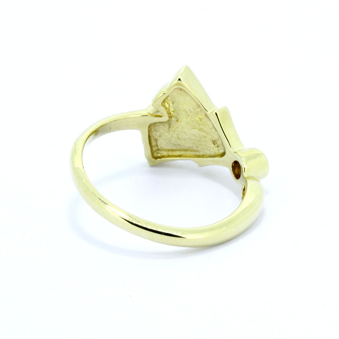 Ring 585 Gold 14 Kt Gelbgold Süßwasserperle Brillant 0,05ct Wert 510,-