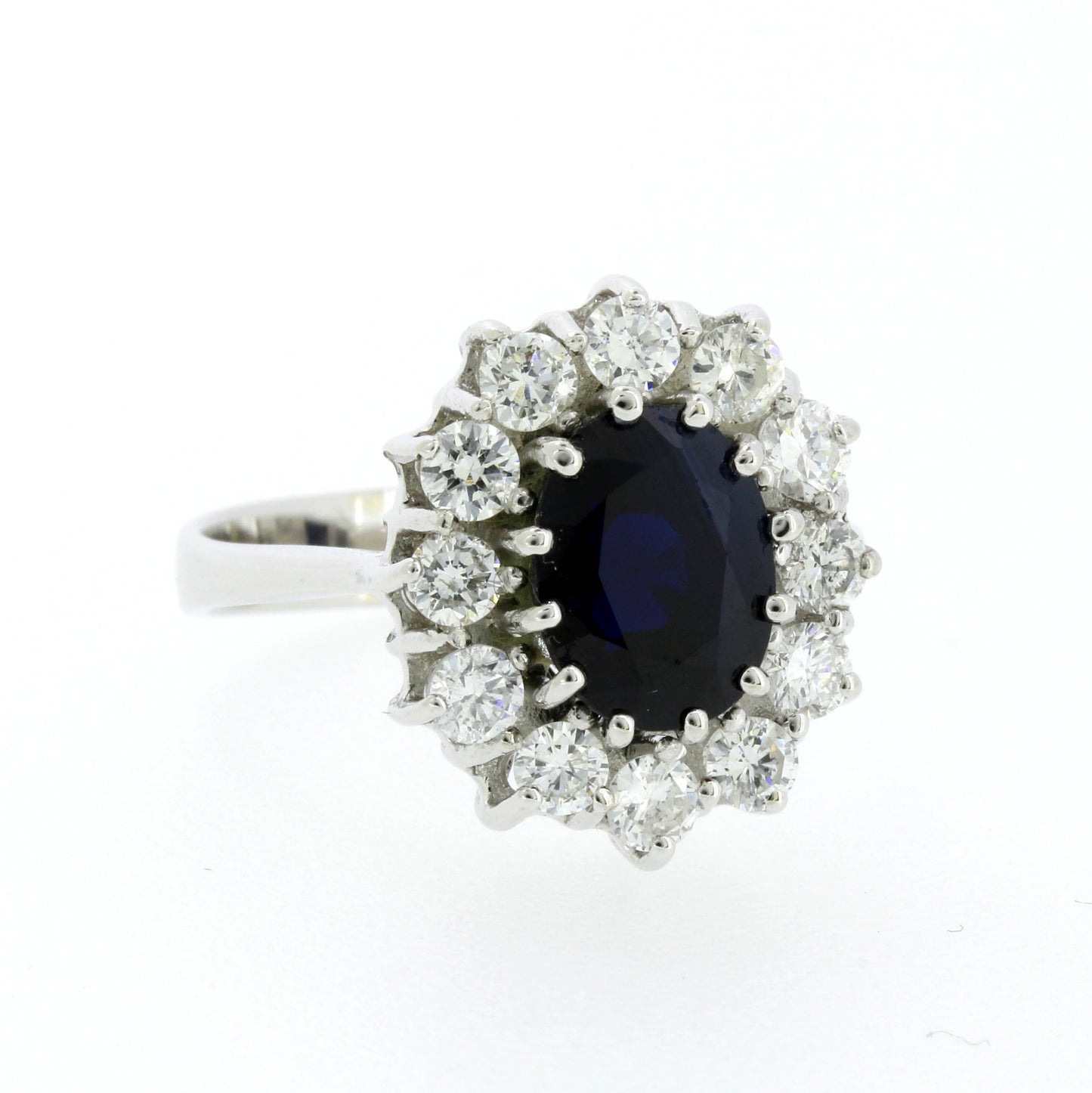 Brillant Saphir Ring 585 Gold 14 Kt Weißgold Wert 2920,-