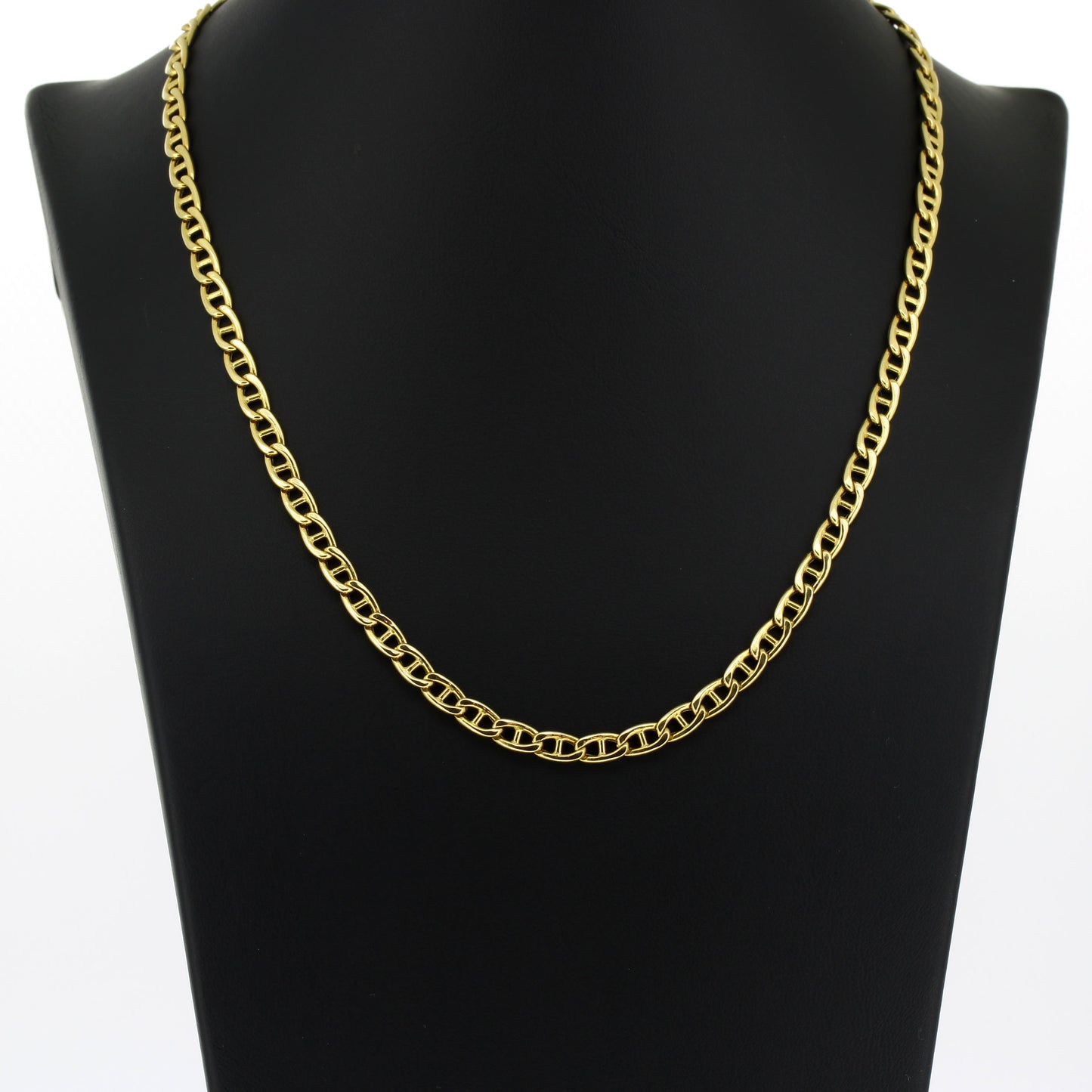 Stäbchenpanzerkette 750 Gold 18 Kt Gelbgold 44 cm Länge - Wert 1590,-