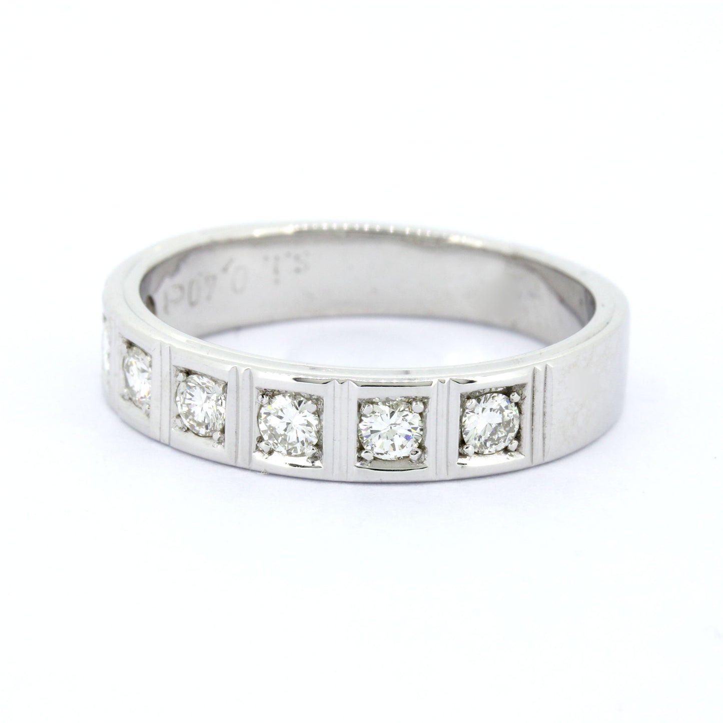 TEST Memory Brillant Ring 750 Gold 18 Karat 0,40 ct Diamanten