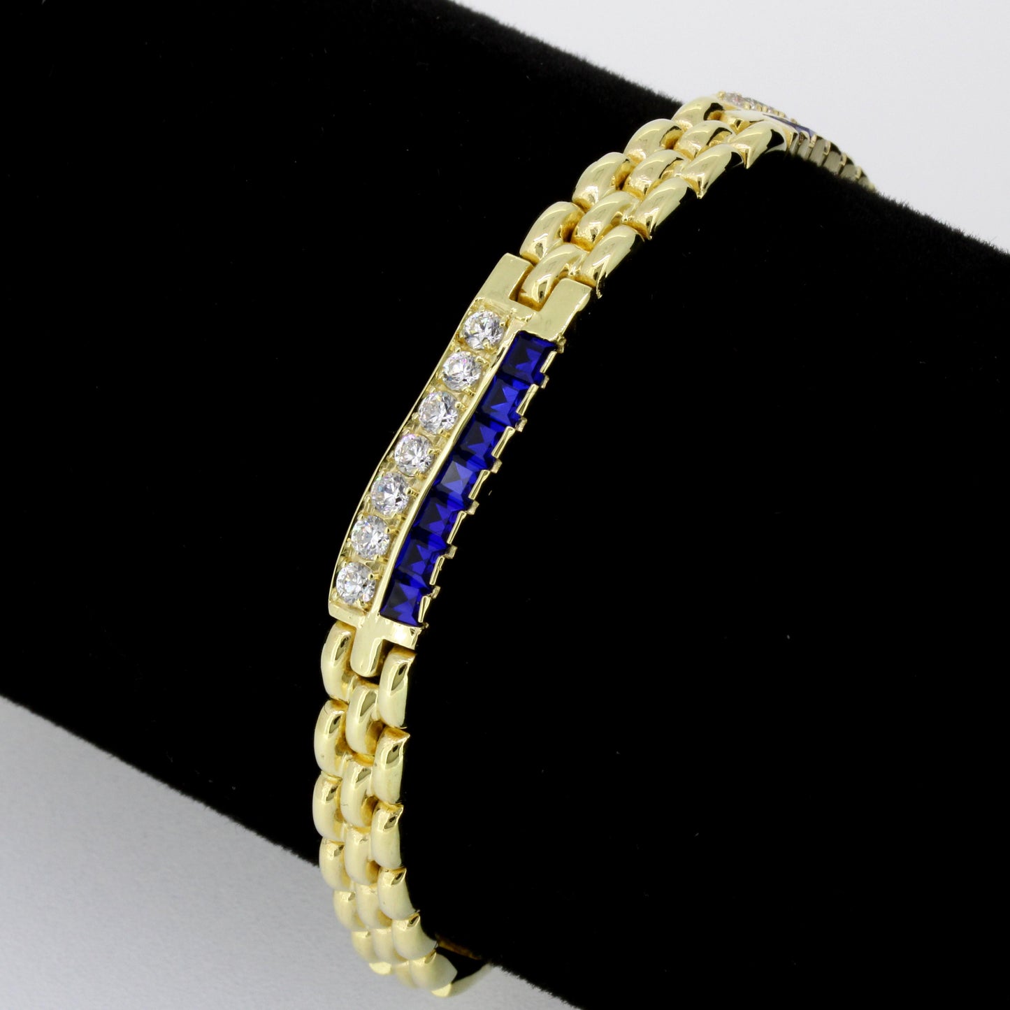 Armband 585 Gold 14 Kt Gelbgold Zirkonia 19,5 cm lang Wert 1650,-