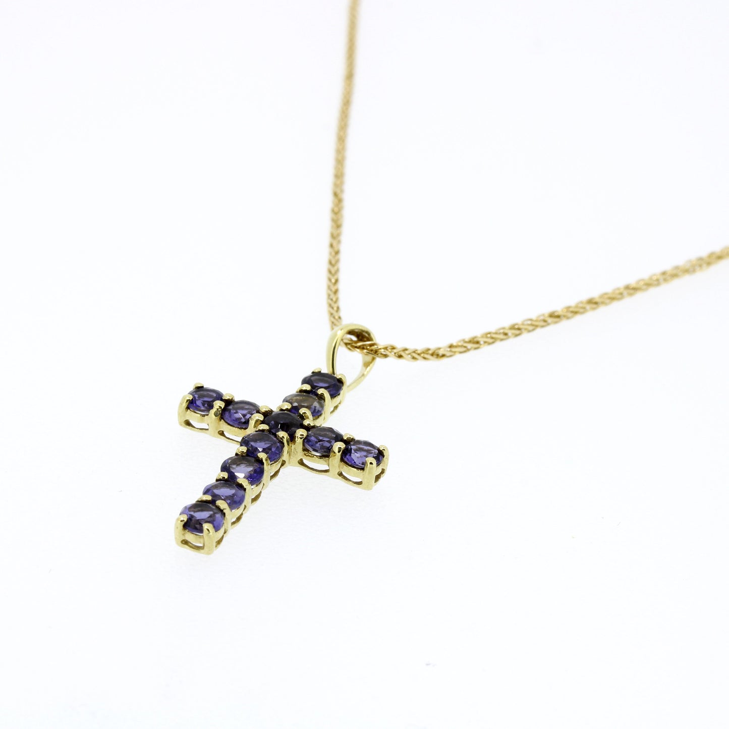 Kreuz Anhänger 375 Gelbgold mit Kette 585 Gold 14 Kt Wert 390,-