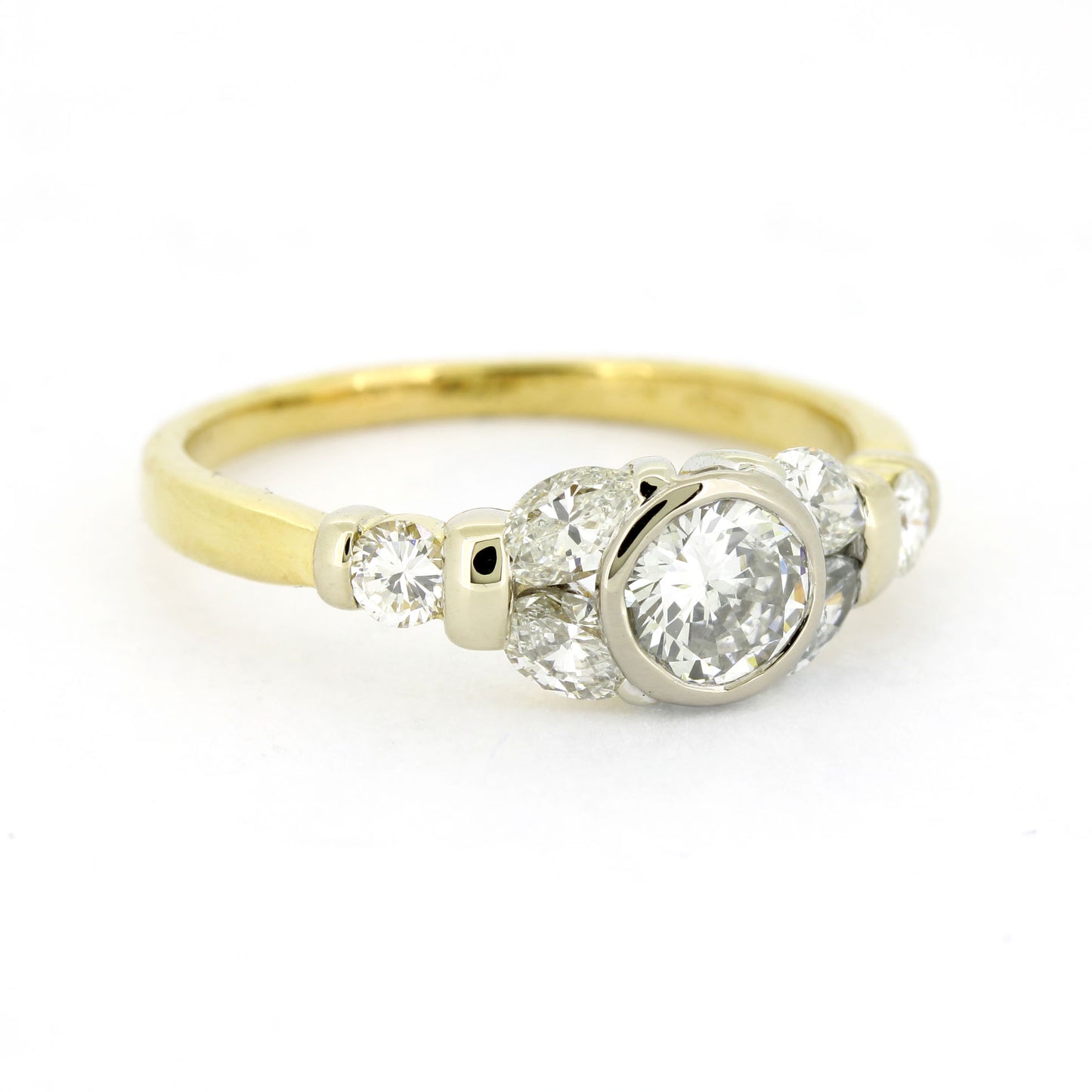 Ring 750 Gold Marquise Diamanten - Brillanten ca. 1,00 ct - Wert 3030,-