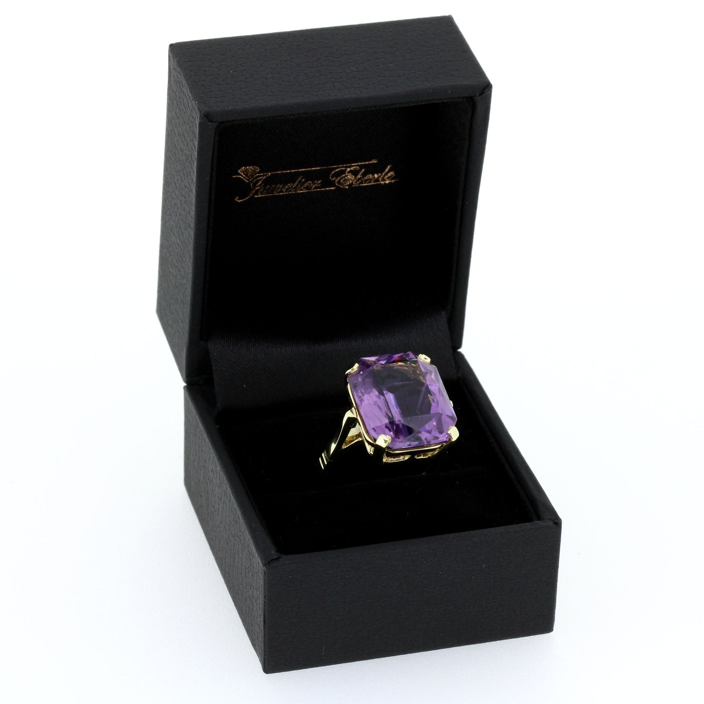 Amethyst Ring 585 Gold 14 Kt Gelbgold - Wert 880,-