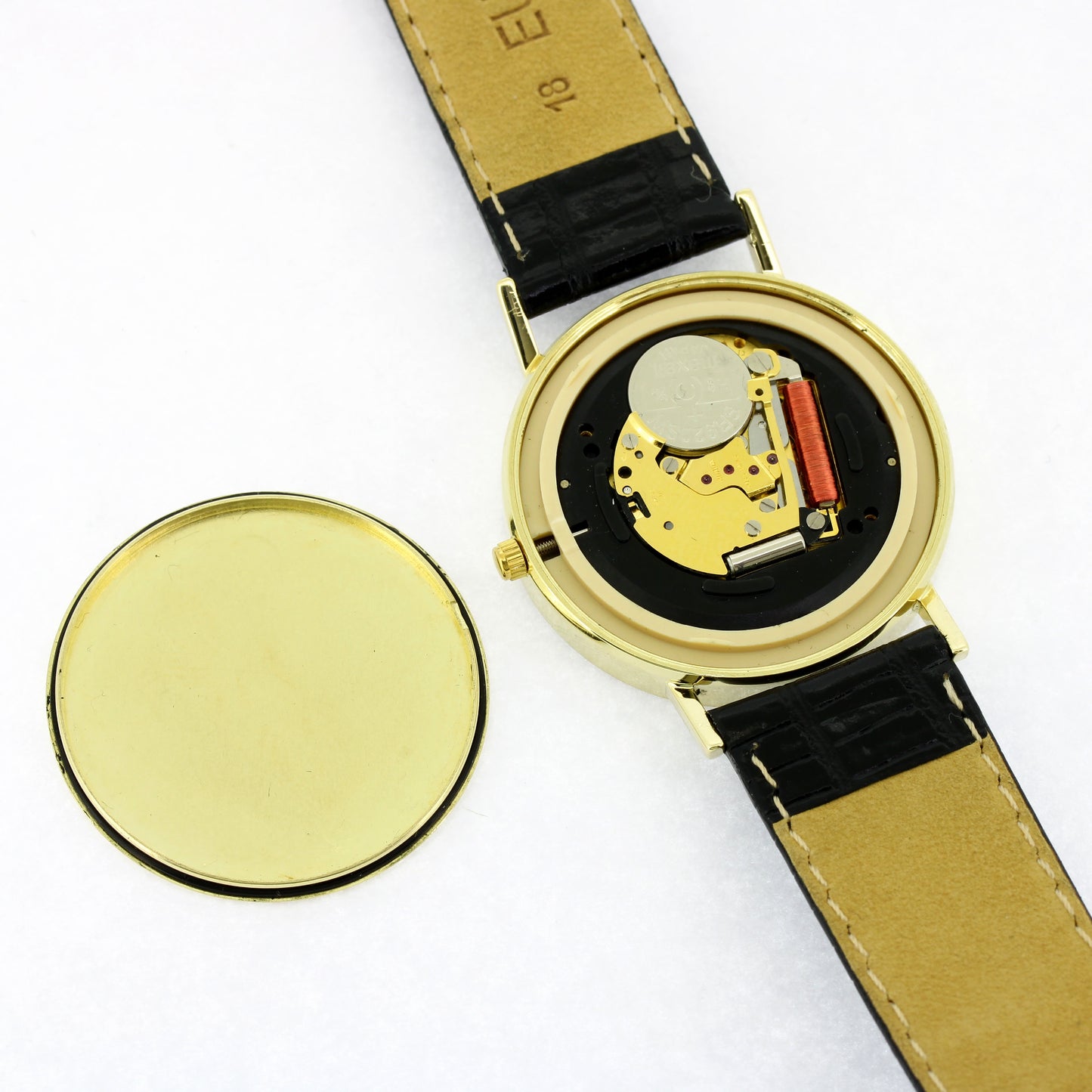 Armbanduhr Costro - Gelbgold 585er 14 kt - Quarz-Uhrwerk Rondor 703