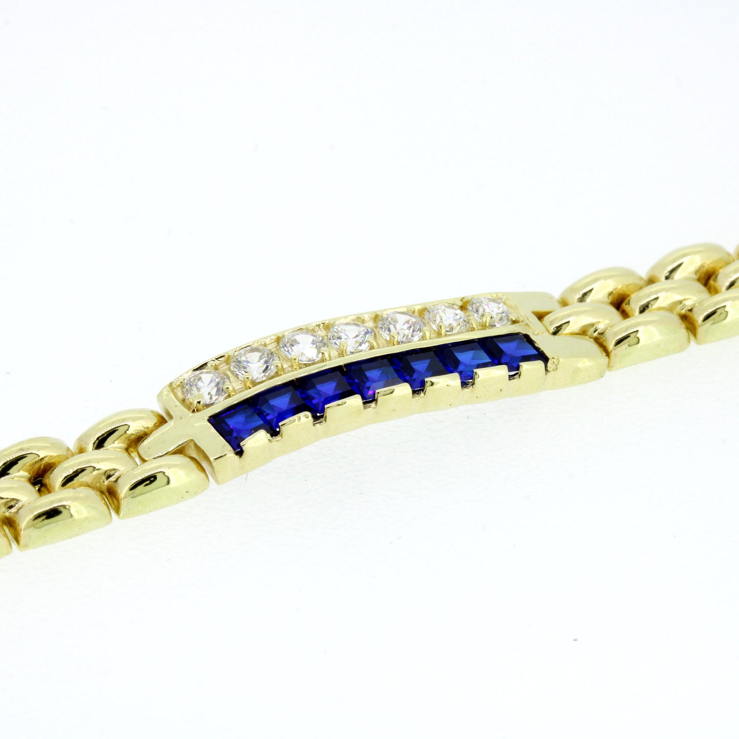 Armband 585 Gold 14 Kt Gelbgold Zirkonia 19,5 cm lang Wert 1650,-