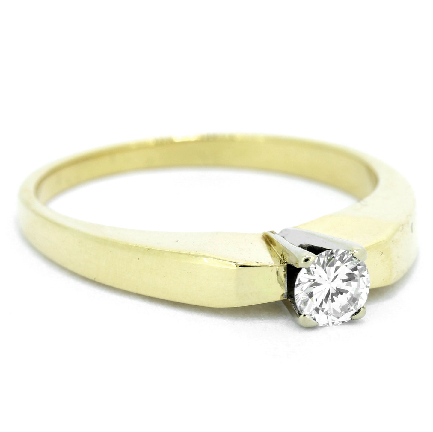 Solitär Ring 585 Gold 14 Kt - Brillant ca. 0,23 ct VS - Wert 980,-