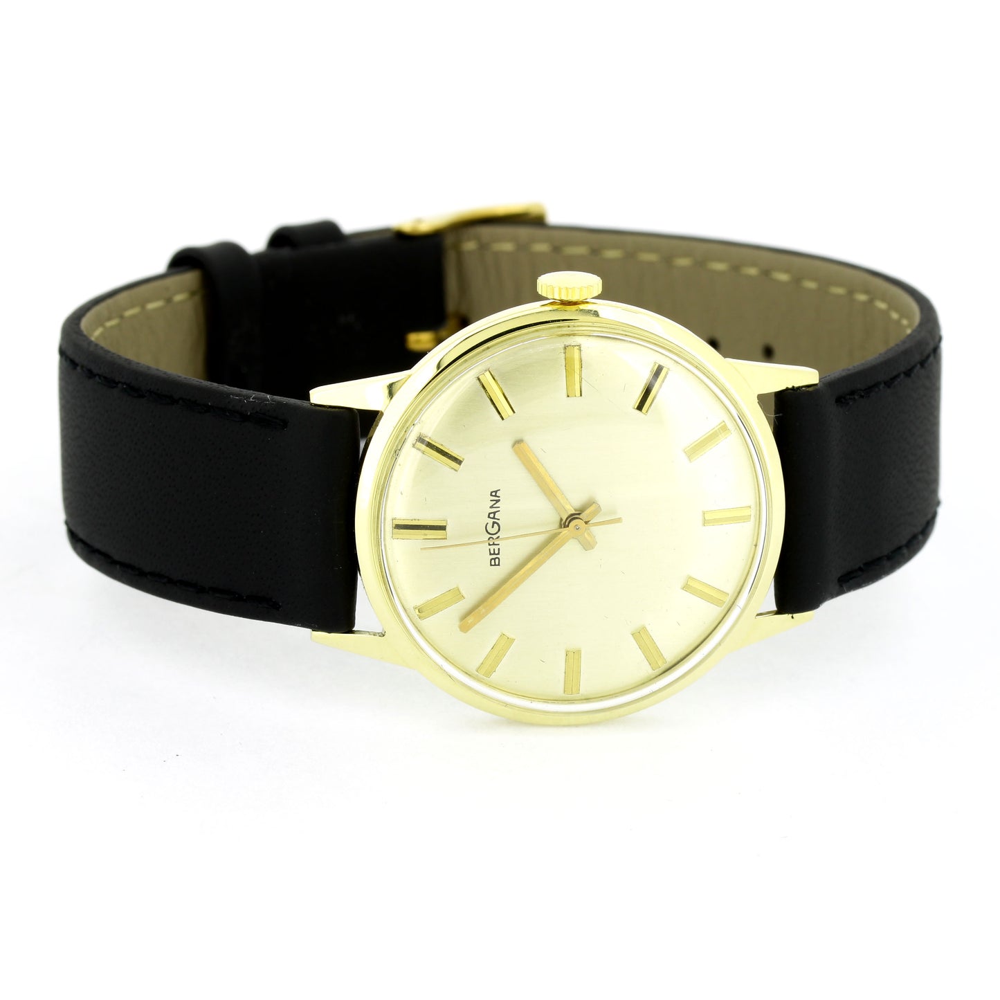 Bergana Armbanduhr 585er Gelbgold - Handaufzug-Werk - ETA 2750
