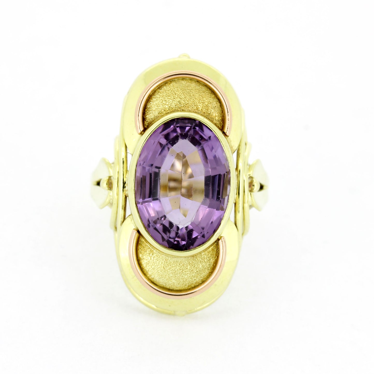 Amethyst Ring 585 Gold 14 Kt Gelbgold Rotgold Wert 850,-