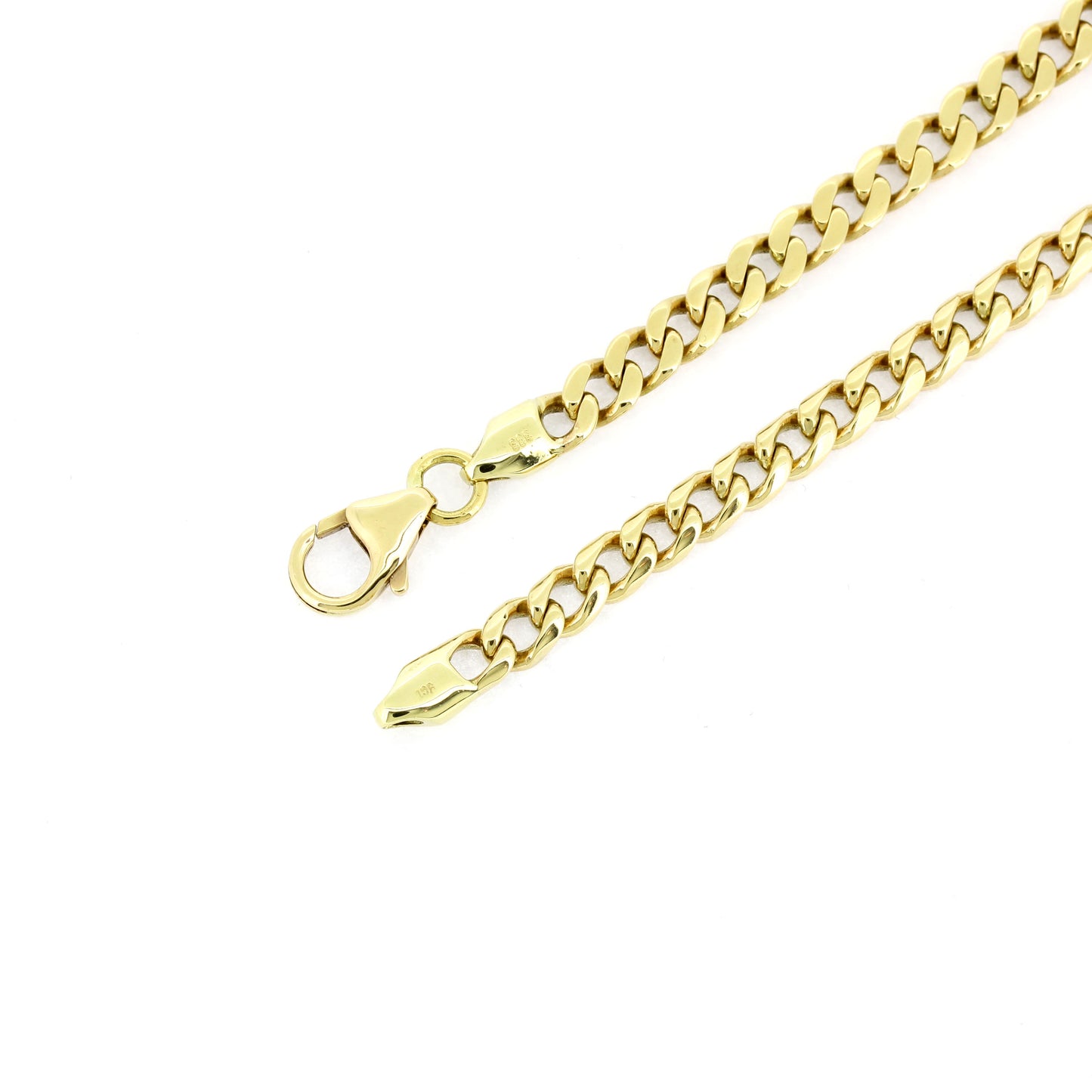 Panzerkette 333 Gold 8 Kt massiv abgerundet Gelbgold - Kettenlänge 55 cm - Wert 2320,-