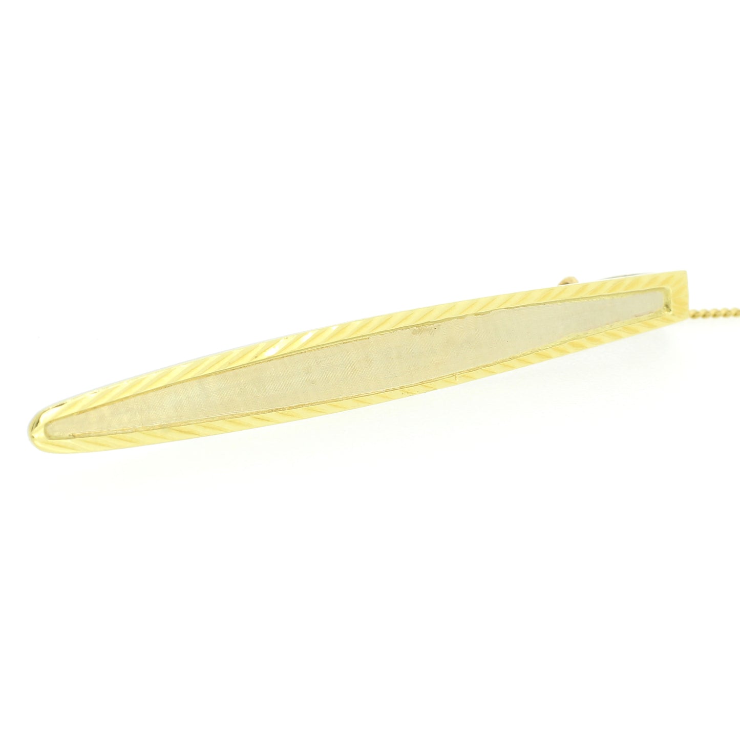 Krawattenklammer 750 Gold 18 kt Bicolor