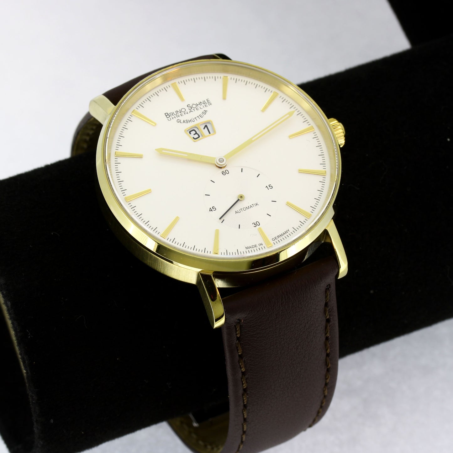 Bruno Söhnle Glashütte - MÜNCHEN AUTOMATIK II - Edelstahl vergoldet - BS 509