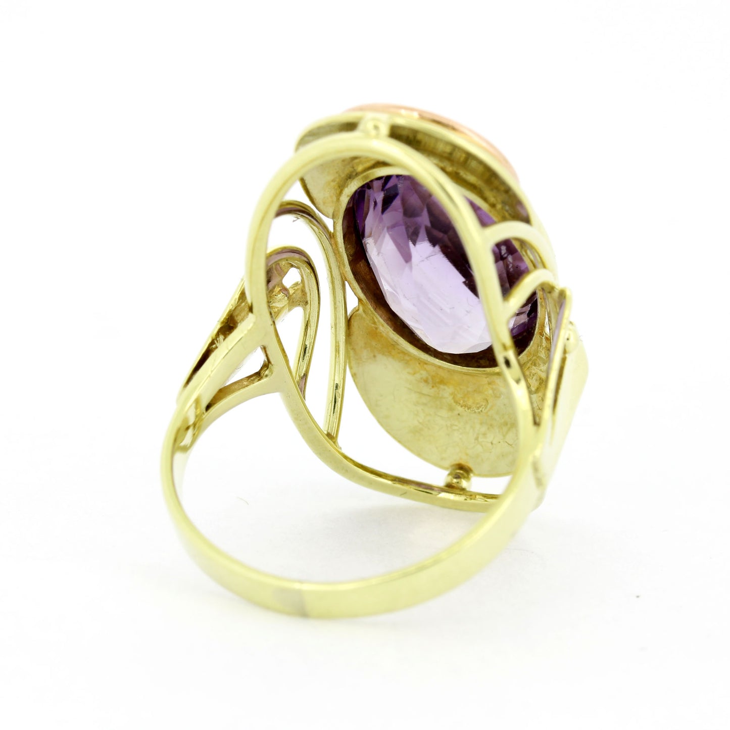 Amethyst Ring 585 Gold 14 Kt Gelbgold Rotgold Wert 850,-