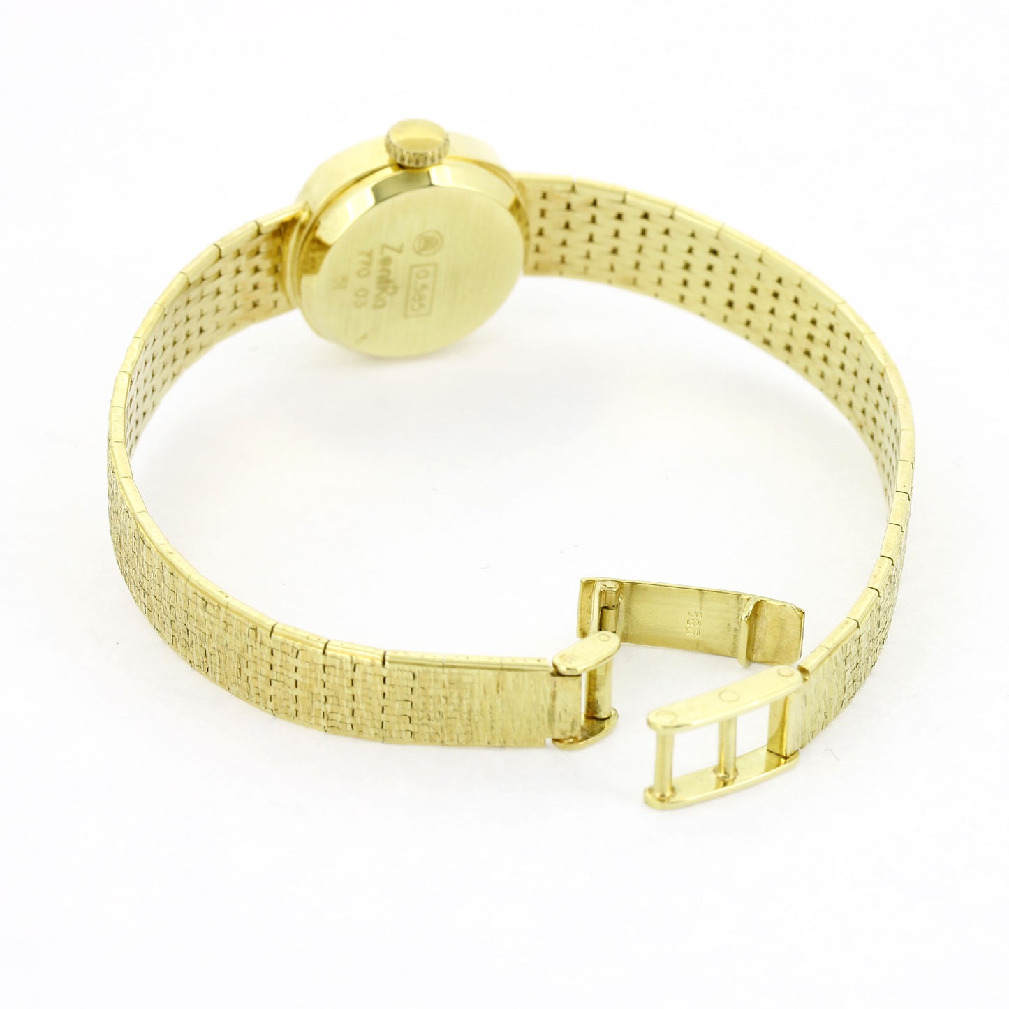 Zenta Armbanduhr Damen 585 Gold 14 Kt Handaufzug