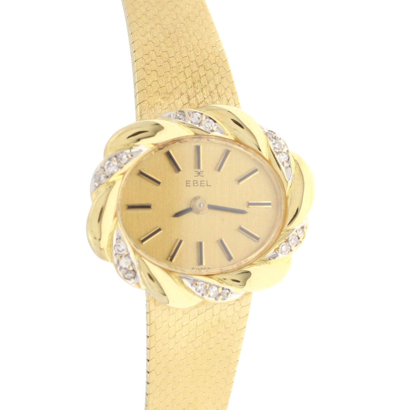 EBEL Damen Uhr Armbanduhr 750 Gold 18 kt Brillanten 0,15ct