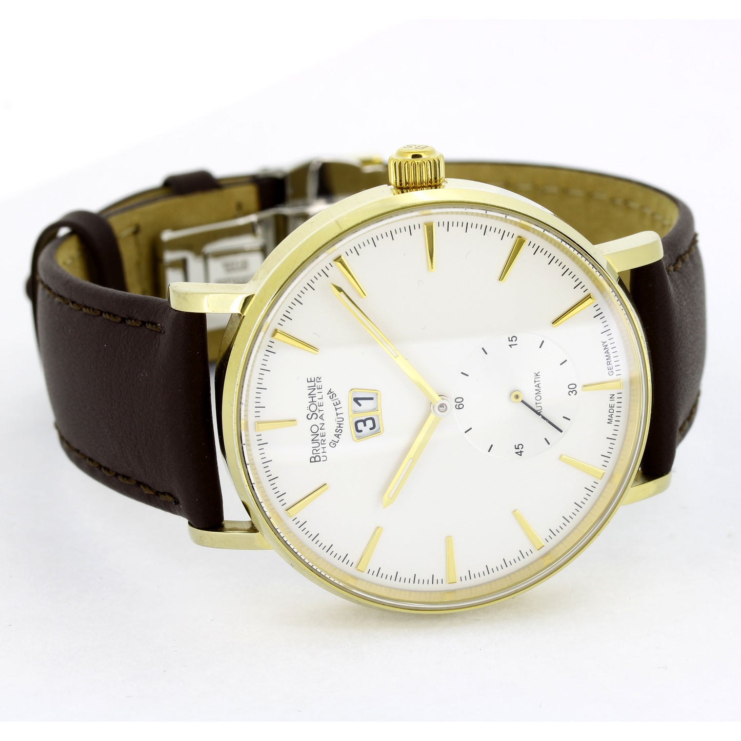 Bruno Söhnle Glashütte - MÜNCHEN AUTOMATIK II - Edelstahl vergoldet - BS 509