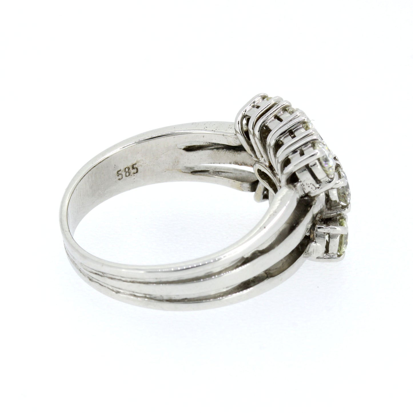 Brillant Ring 585 Gold 14 Kt 1,24ct SI G53 Wert 3320,-