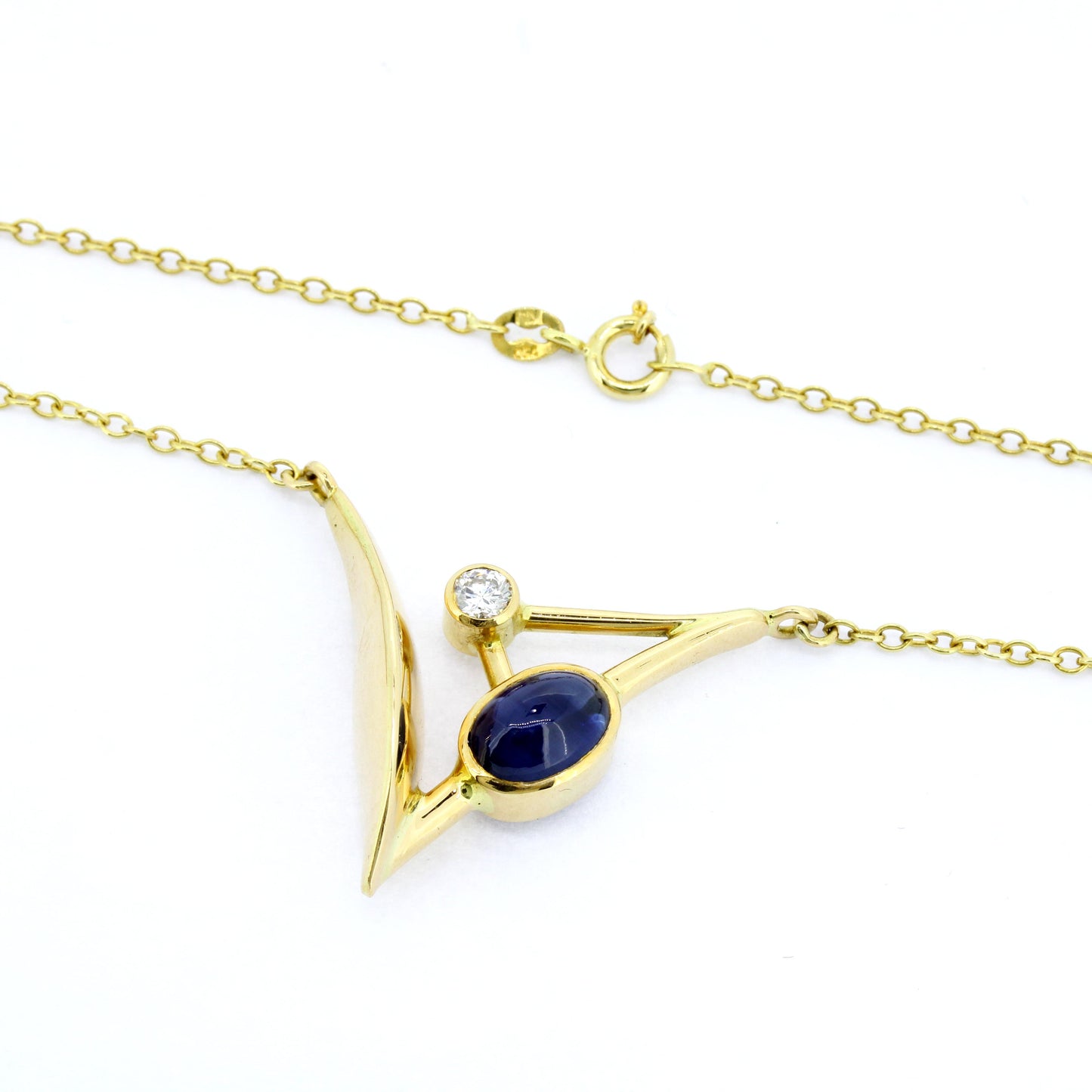Collier 750 Gold 18 Kt Halskette mit Anhänger Länge 48 cm Wert 1300,-