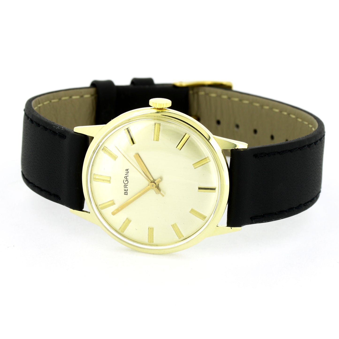 Bergana Armbanduhr 585er Gelbgold - Handaufzug-Werk - ETA 2750