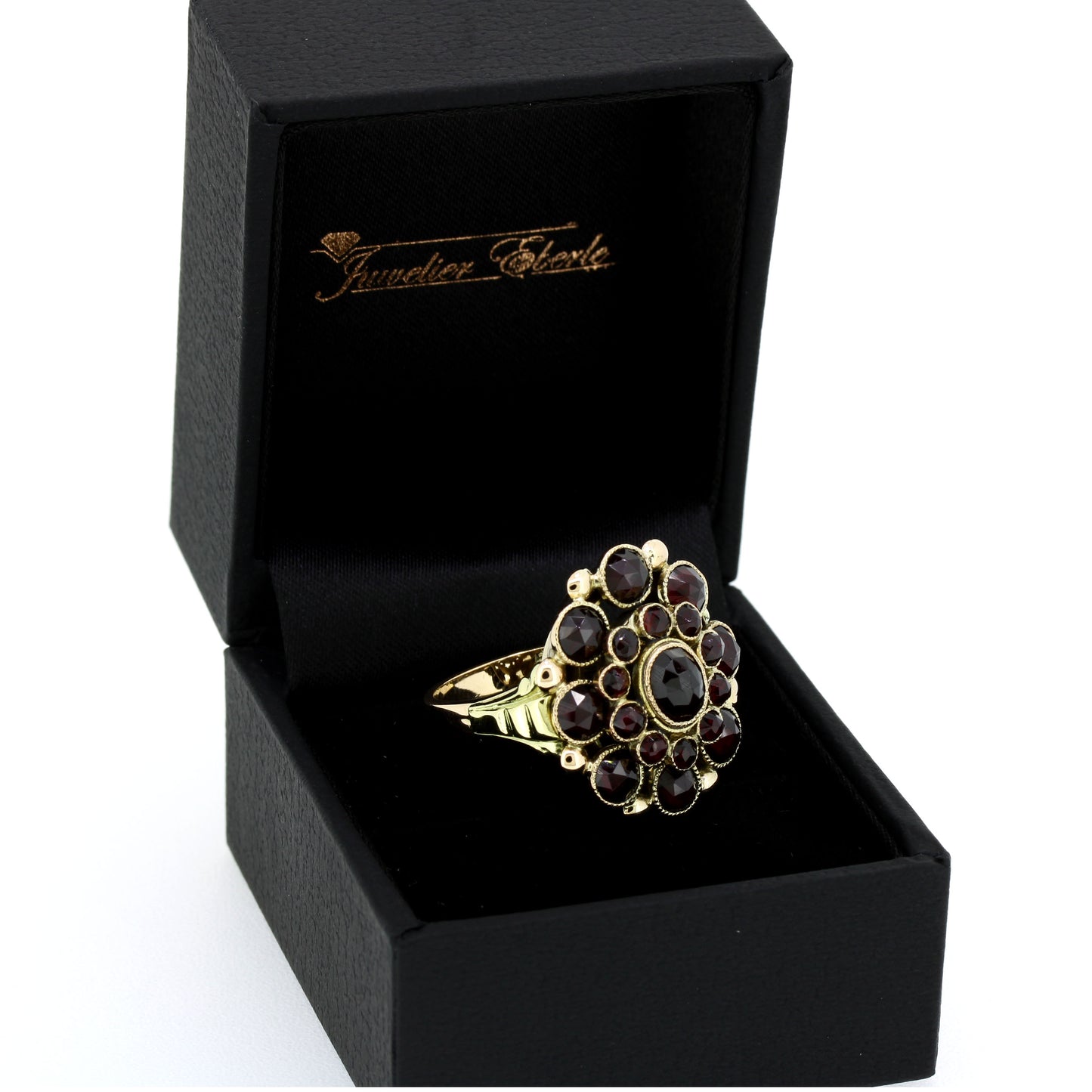 Antiker Ring 585 Gold Granat ca. 20er Jahre 14 Kt Gelbgold Rotgold Wert 860,-