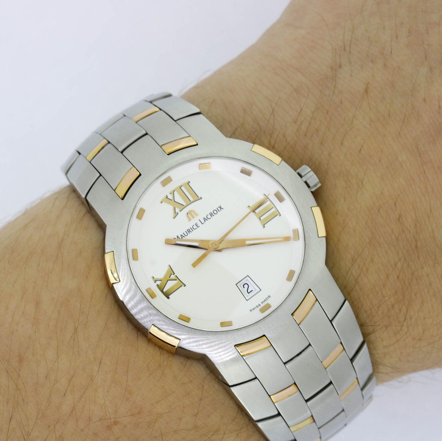 Armbanduhr Maurice Lacroix - 69862 - Edelstahl Quarz-Uhrwerk 750 Gold 18 kt