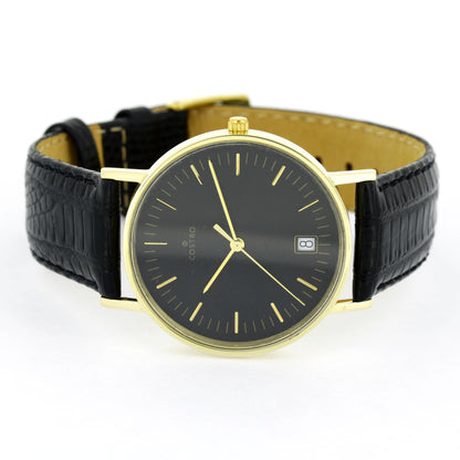 Armbanduhr Costro - Gelbgold 585er 14 kt - Quarz-Uhrwerk Rondor 703