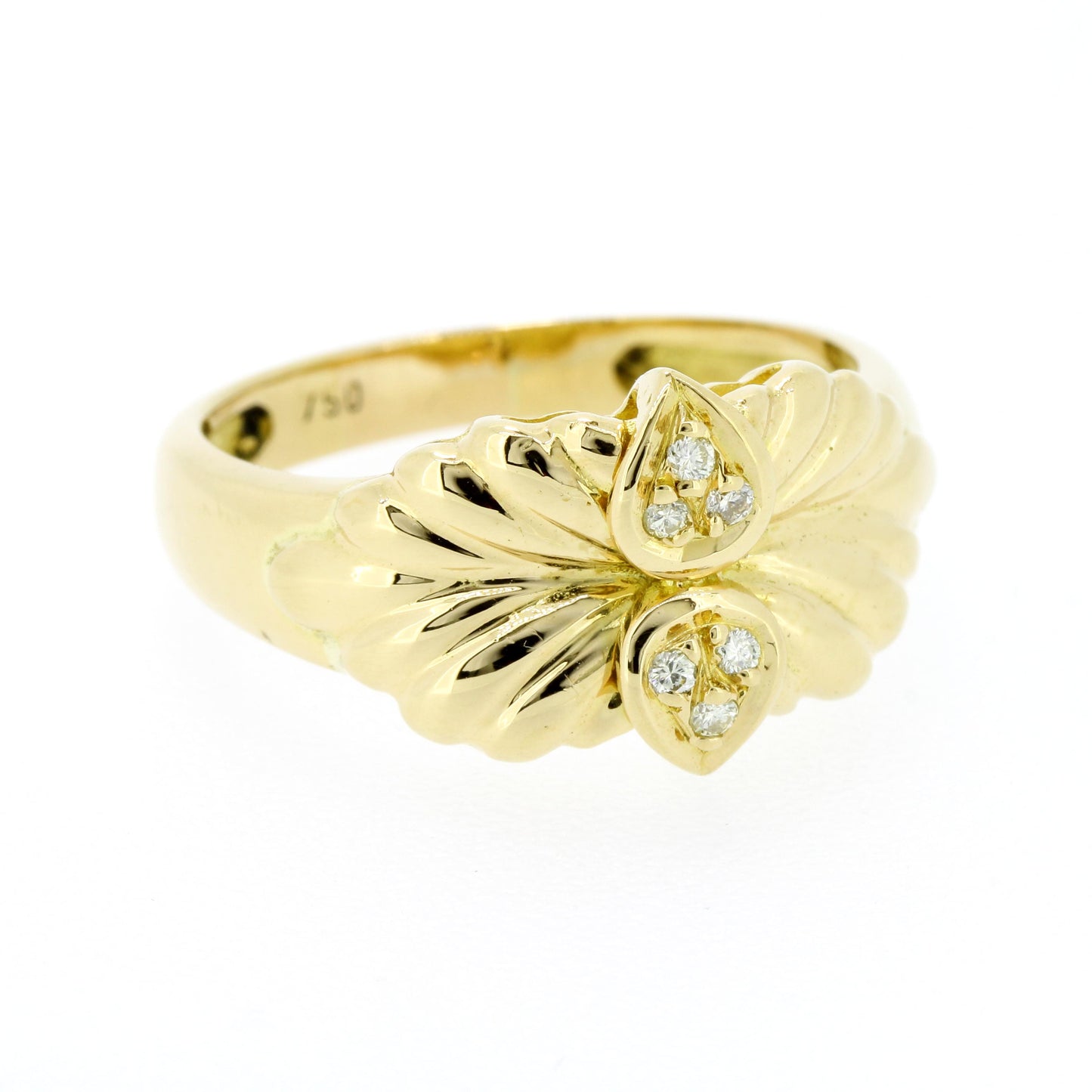 Ring 750 Gold 18 Kt Diamanten ca. 0,04 Ct Gelbgold Wert 720,-