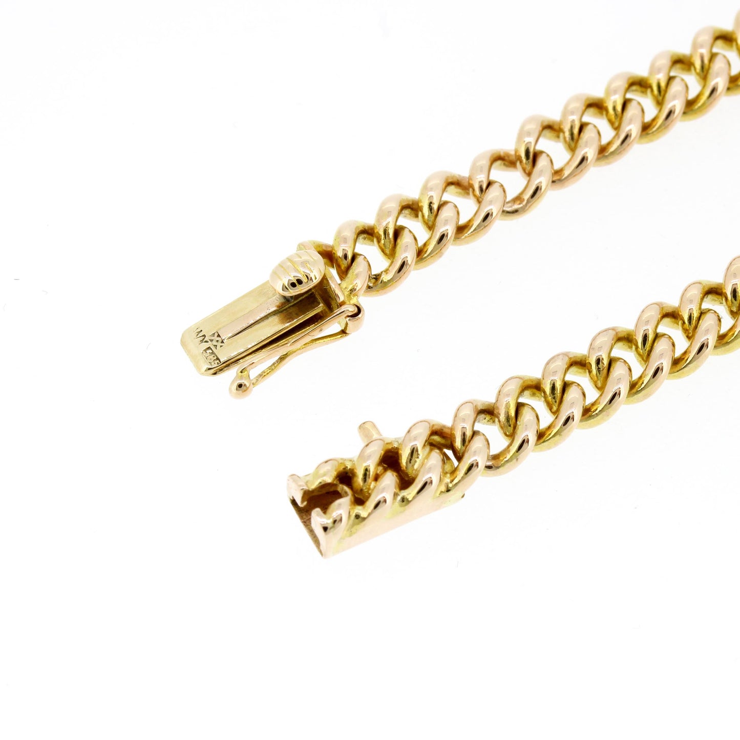 Panzer Armband 585 Gold 14 Kt Rotgold 19 cm lang Wert 2320,-