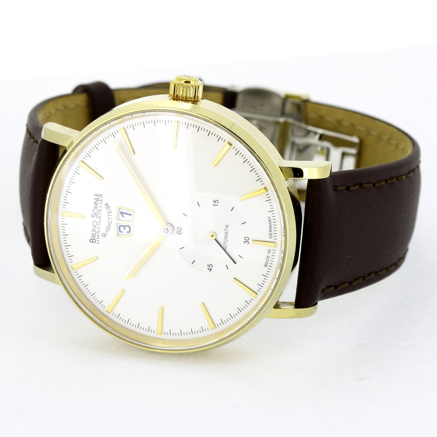 Bruno Söhnle Glashütte - MÜNCHEN AUTOMATIK II - Edelstahl vergoldet - BS 509