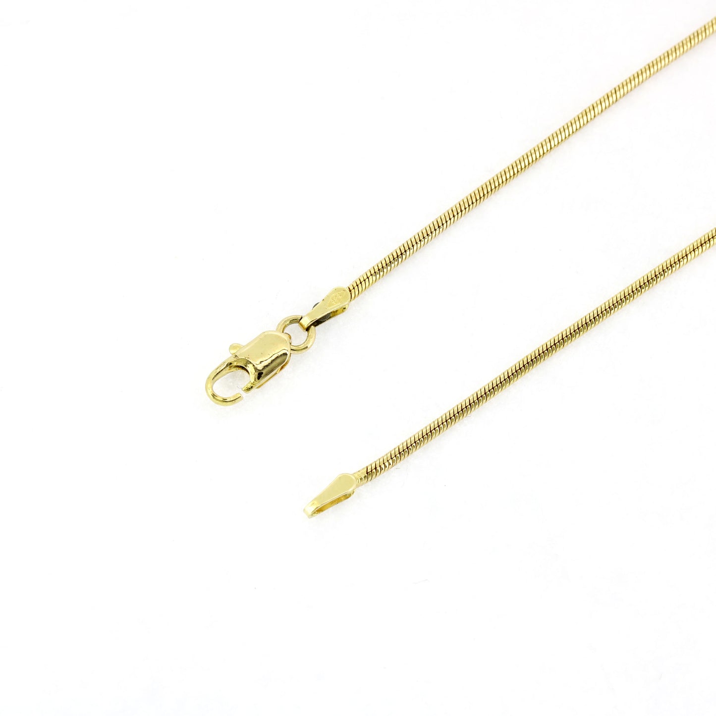 Schlangen Kette 585 Gold 14 Kt Gelbgold - Kettenlänge 43 cm - Wert 585,-
