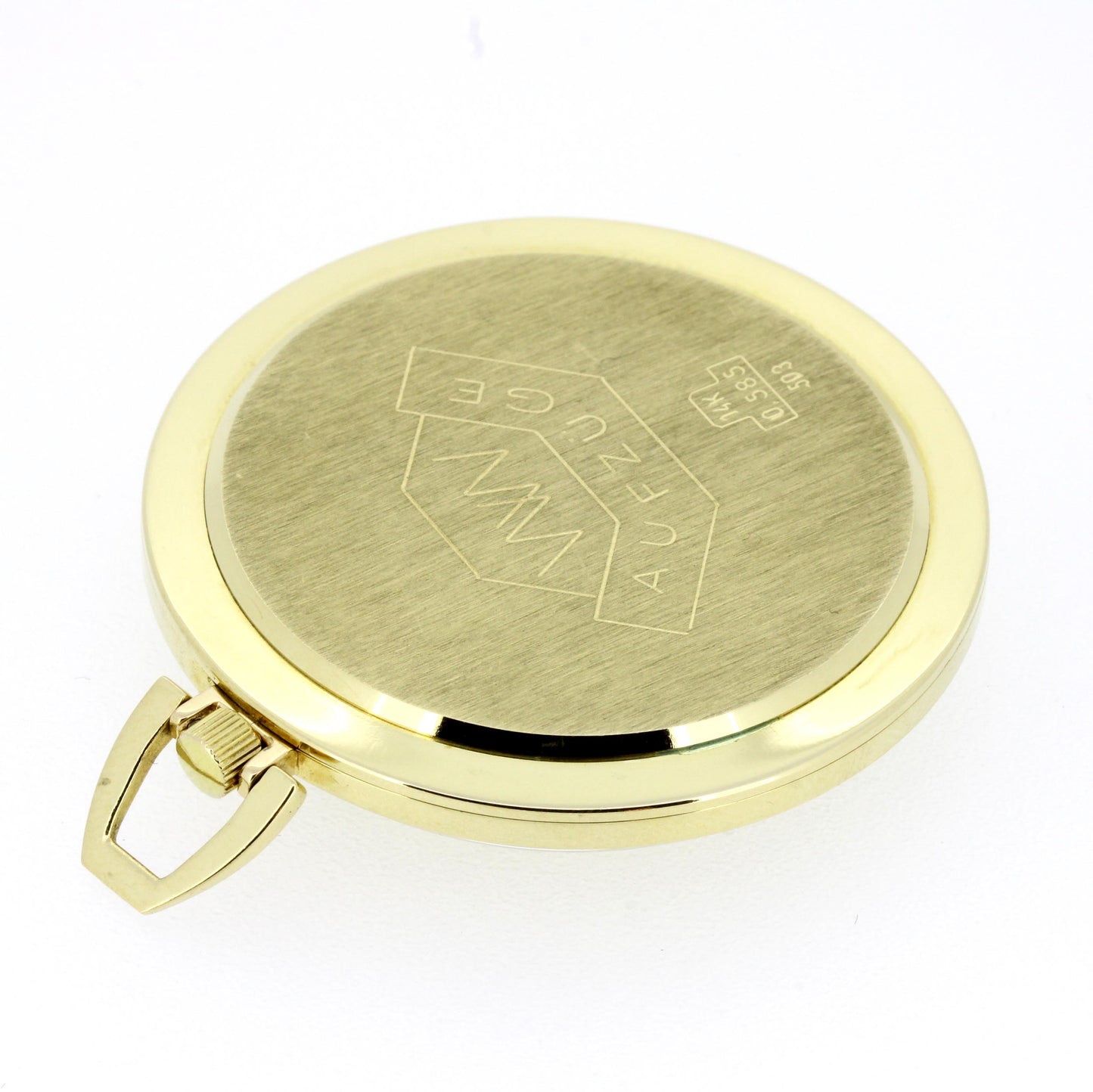 Priosa Taschenuhr 585 Gold 14 Kt Quarz