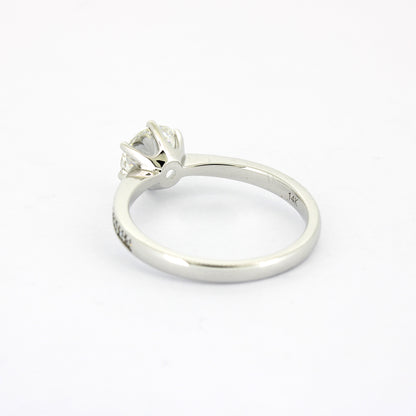 Solitär Ring 585 Gold 14 kt Gold - IGI 1,05 ct Brillant VVS1 - CVD Labor Diamant