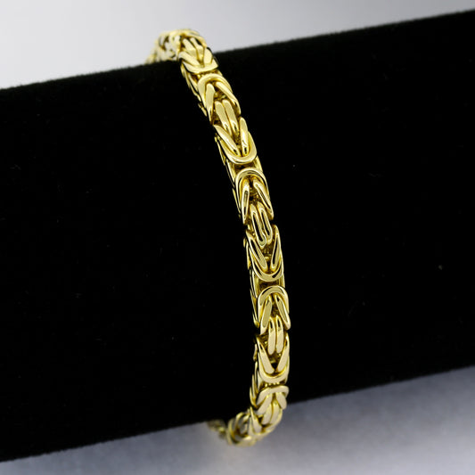 Königsketten Armband 750 Gold 18 Kt - 4,5mm - Länge 21,5 cm - Wert 5100,-