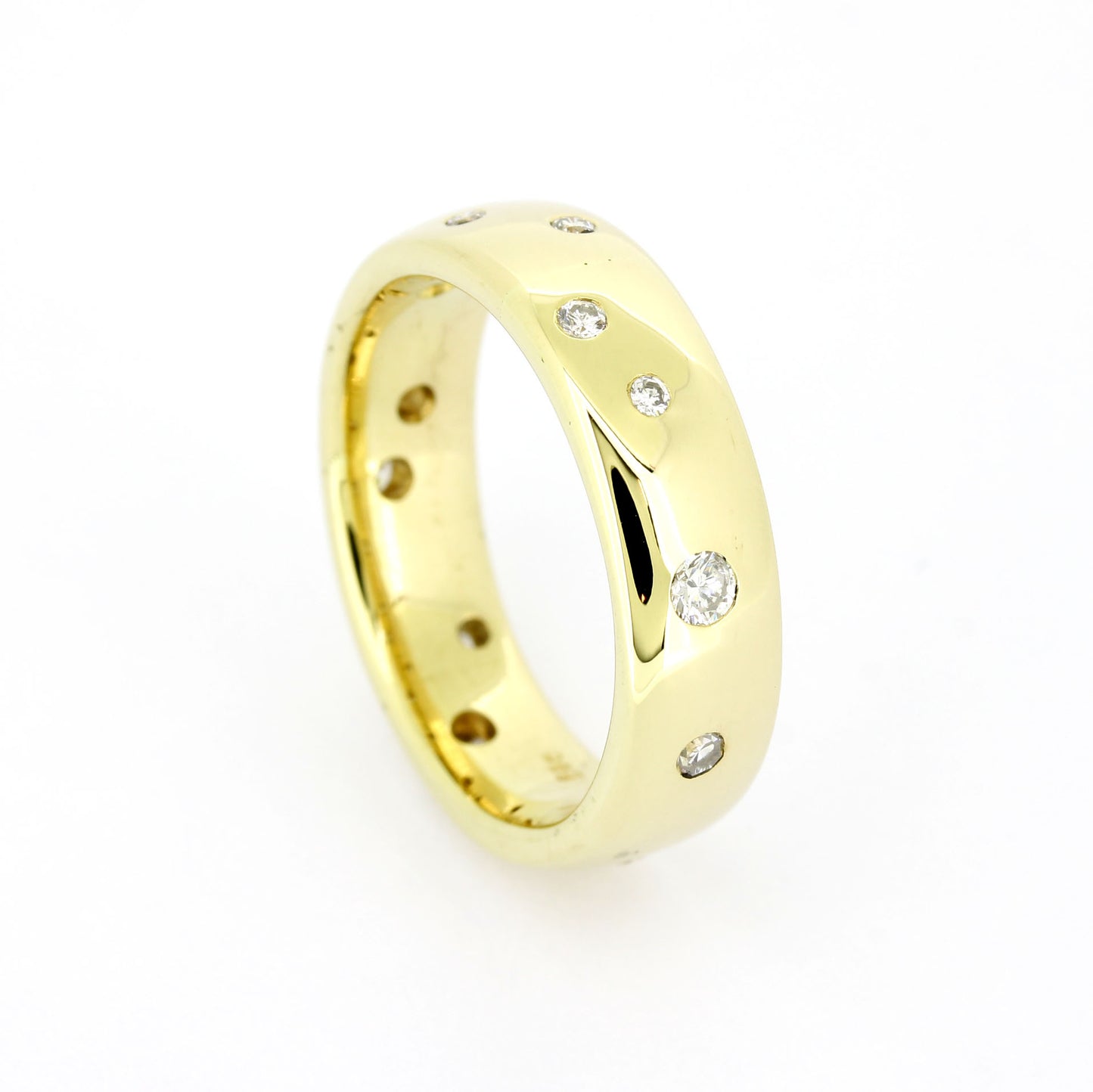 Ring 585 Gold 14 Kt Gelbgold Brillanten ca. 0,16 ct - Wert 1320,-