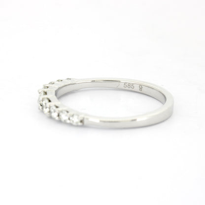 Memoire Ring 585 Weißgold 14 Kt mit Brillanten ca. 0,45 ct W/SI - Wert 1200,-