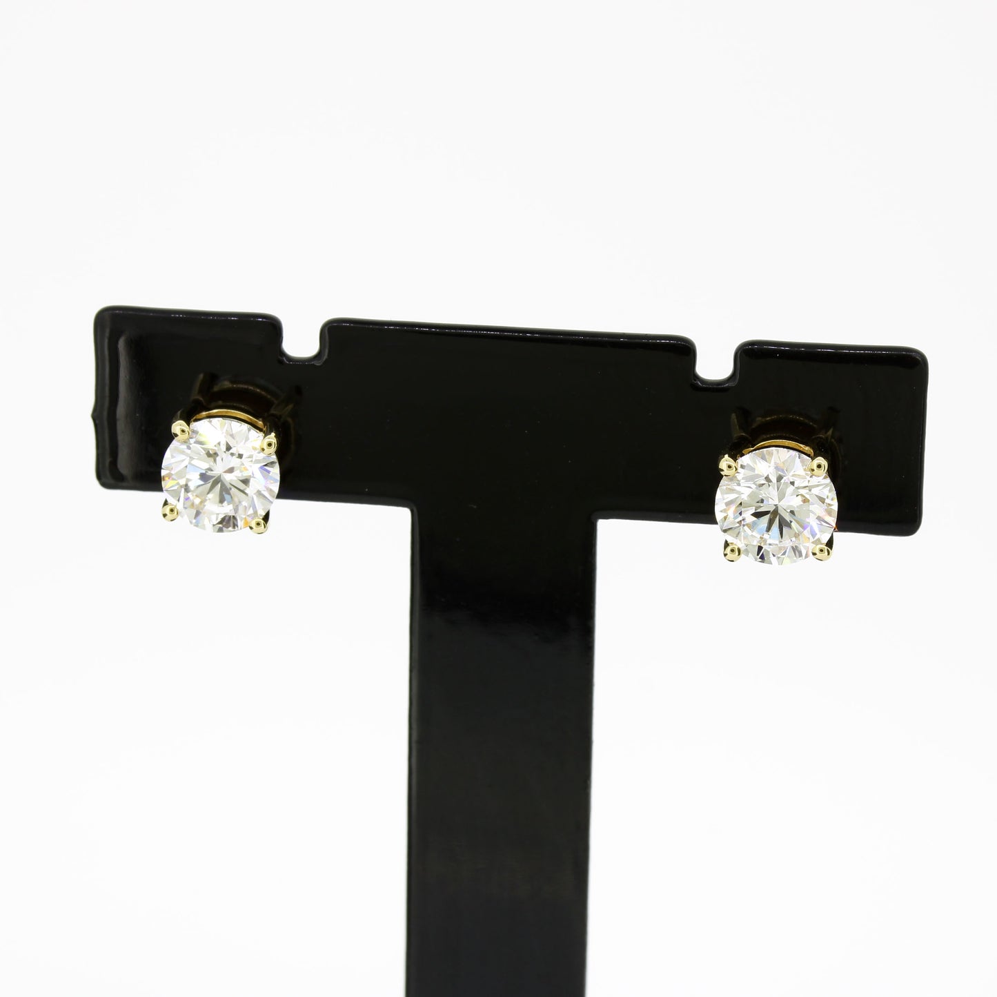 Ohrringe 585 Gold 14 Kt Gelbgold – Brillanten ca. 1,40 ct F/VS CVD