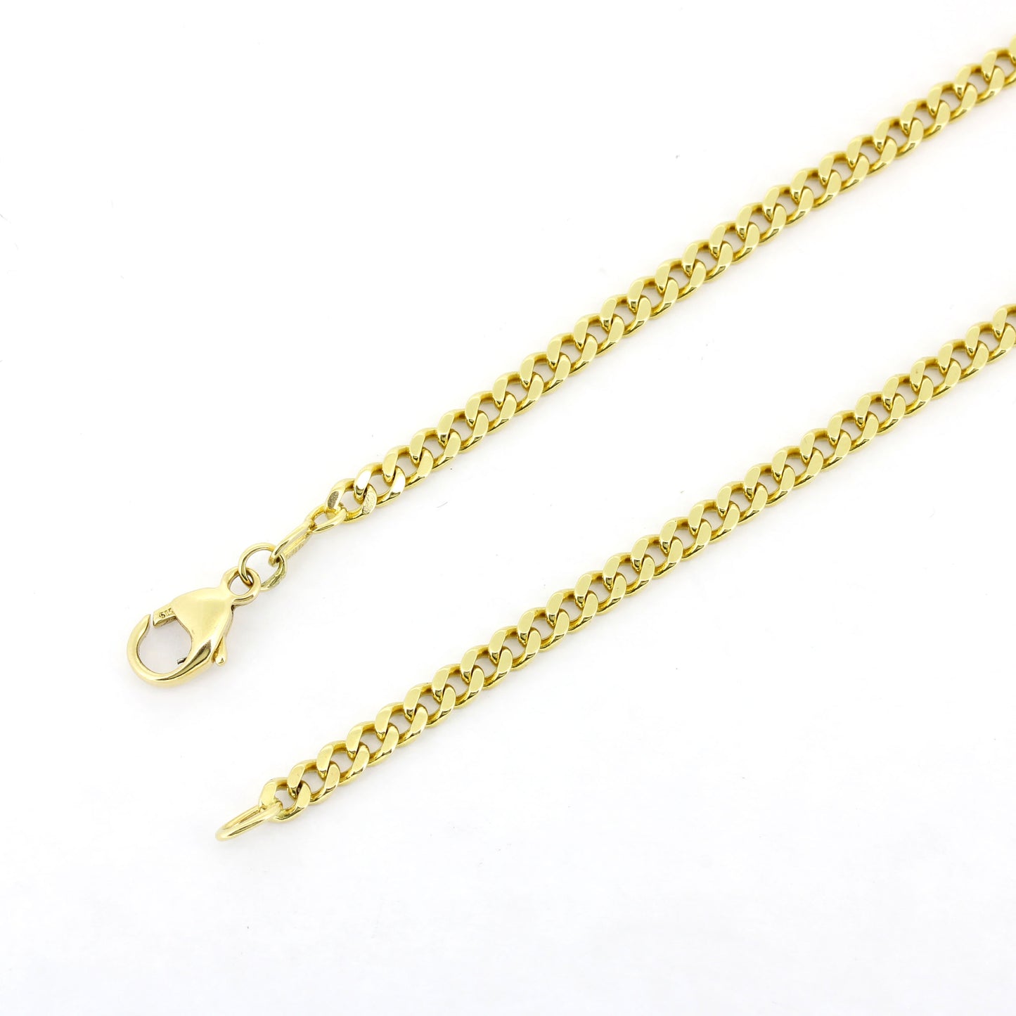 Panzer Kette 585 Gold 14 kt Gelbgold - 56 cm lang - Wert 2880,-