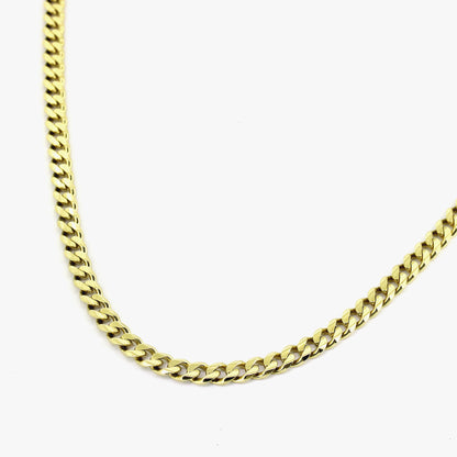 Panzer Kette 585 Gold 14 kt Gelbgold - 51 cm lang - Wert 5500,-