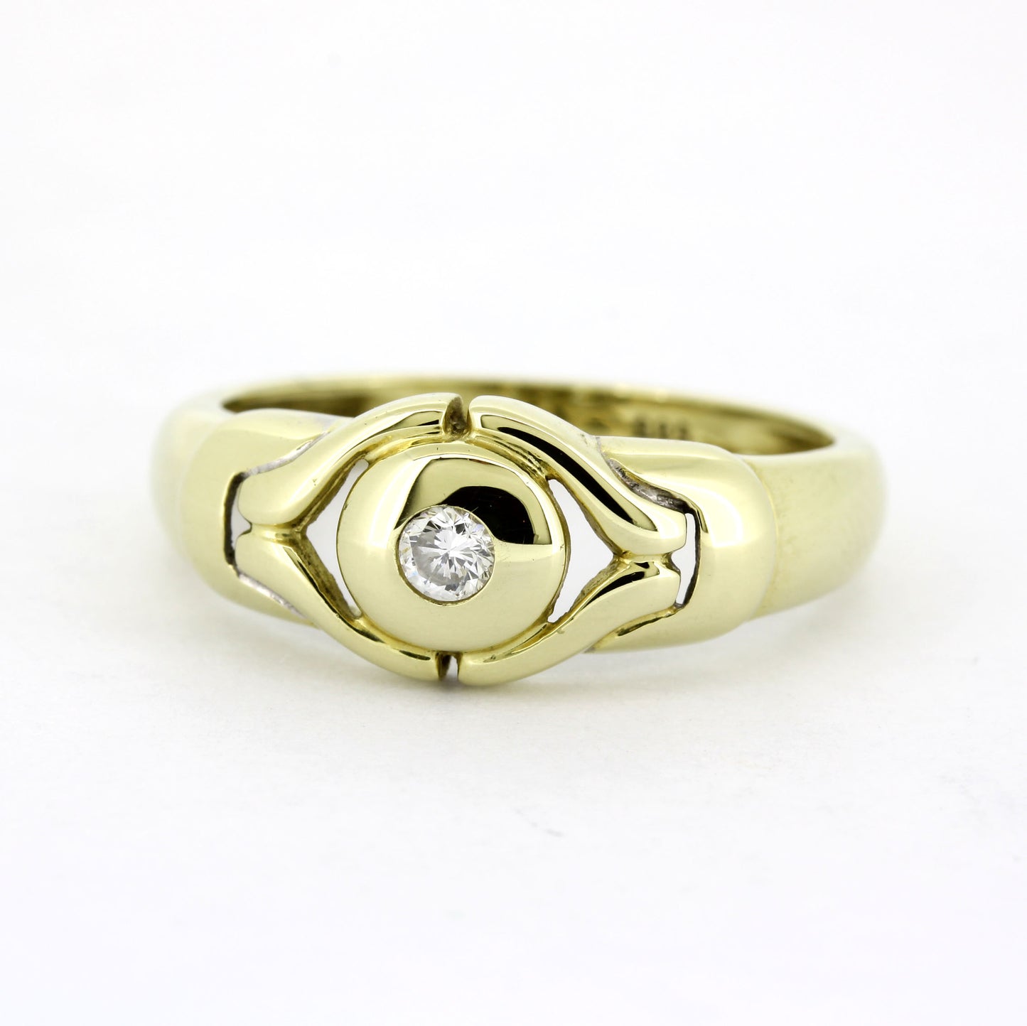 Ring 585 Gold 14 kt mit einem Brillant ca. 0,08 ct - Wert 760,-