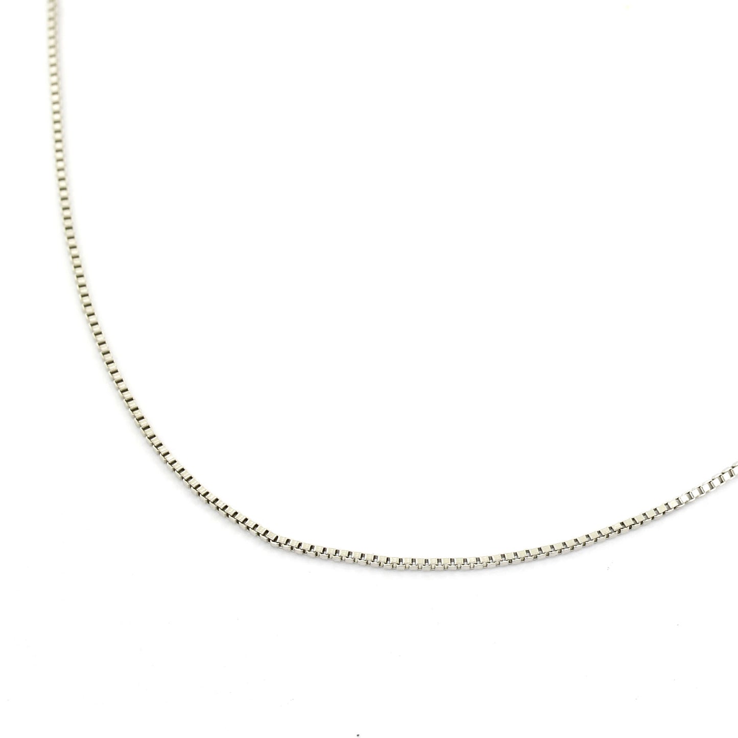 Venezianerkette 585 Gold 14 kt Weißgold - 46 cm lang - 1 mm breit