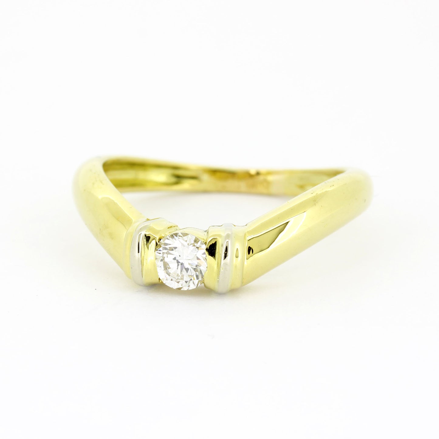 Ring 585 Gold 14 kt  - Brillanten ca. 0,30 ct VS - Wert 1550,-