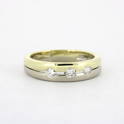 Ring 585 Gold 14 kt – Brillant ca. 0,20 ct G/VS – Ringgröße 56