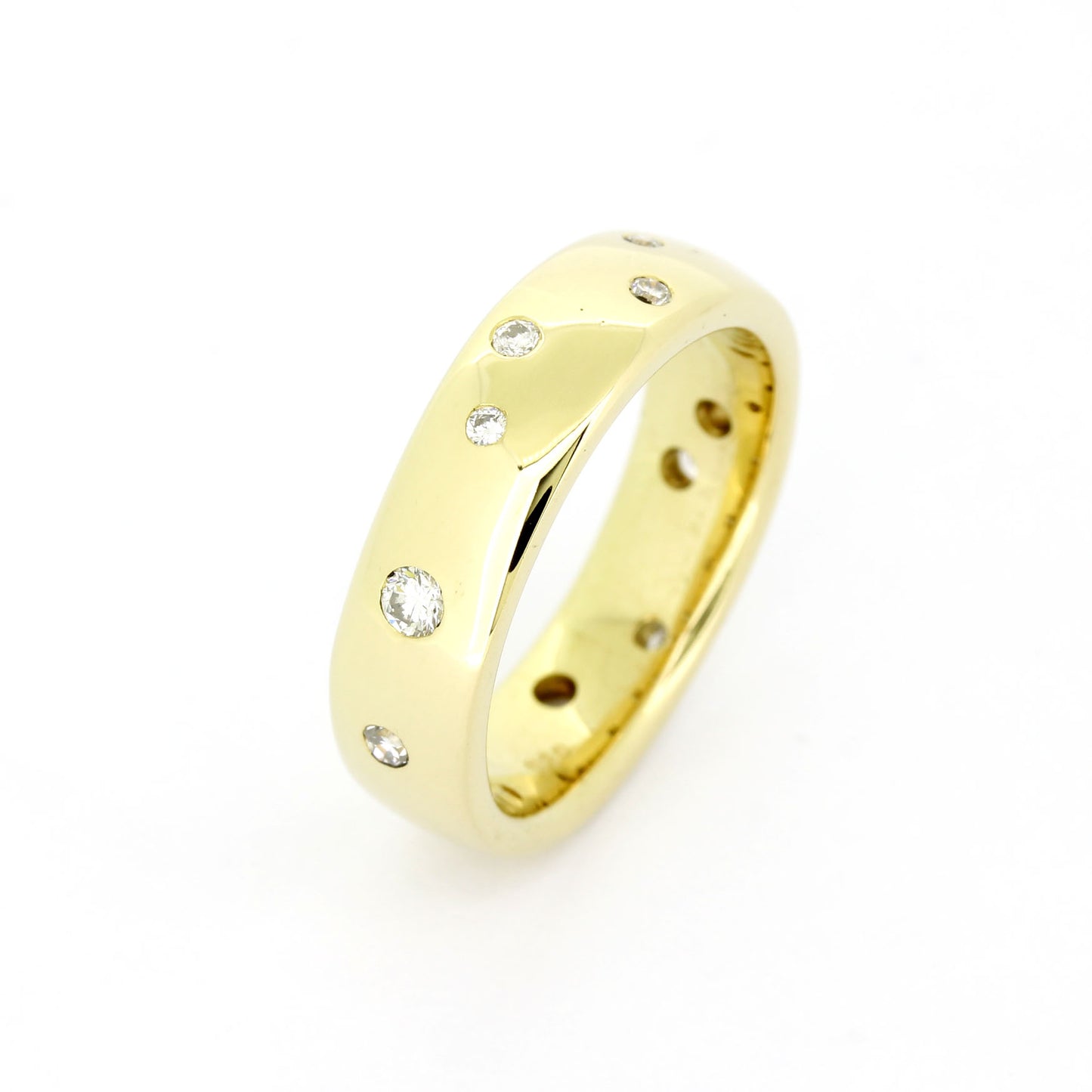 Ring 585 Gold 14 Kt Gelbgold Brillanten ca. 0,16 ct - Wert 1320,-