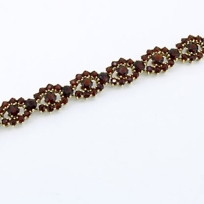 Armband 333 Gold 8 Kt - Granat Band - 18 cm lang - 10,2 mm breit - Wert 1850,-